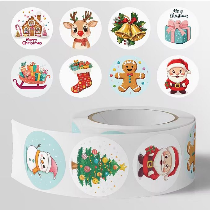 Samolepky Vánoční motivy mix 2